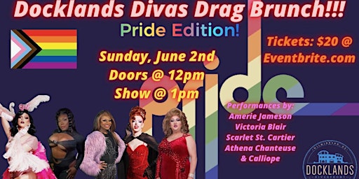 Imagen principal de Docklands Divas Drag Brunch-Pride Edition