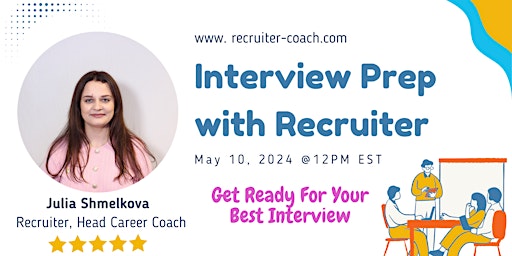 Primaire afbeelding van Get Ready For The Job Interview With Recruiter (Online Workshop)