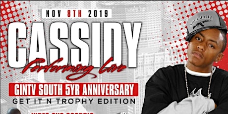 CASSIDY PERFORMING LIVE IN TAMPA GINTV SOUTH 5YR ANNIVERSARY primary image