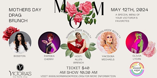 Hauptbild für 3rd Annual Norman Pride Mother's Day Brunch - AM Show