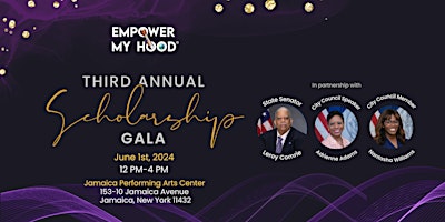 Image principale de Empower My Hood Inc. 3rd Annual Community Scholarship Gala
