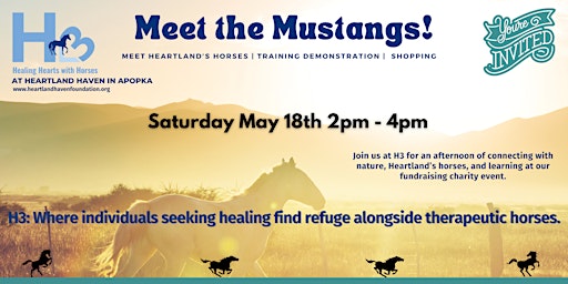 Primaire afbeelding van Meet the Mustangs & the Heartland Herd (Free Admission, Charity Event)