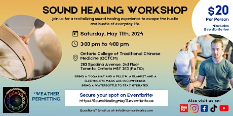 Sound Healing Workshop with Groups on a Patio