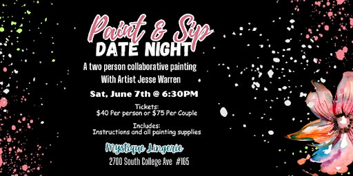 Paint and Sip Date Night at Mystique Lingerie primary image