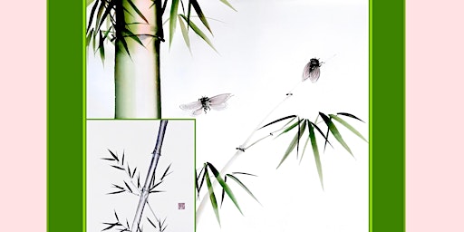 Image principale de A  BAMBOO BRUSH PAINTING PARTY! - A Virtual 2 Class Series