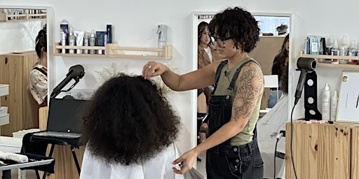Curly Hair Cutting & Styling Class primary image