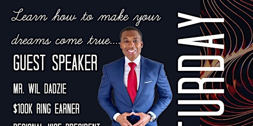Imagen principal de Time to Dream Bigger with Mr. Wil Dadzie, 6 Figure Ring Earner