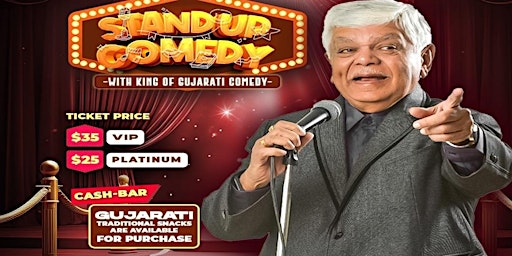 Immagine principale di STAND UP COMEDY WITH KING OF GUJARATI COMEDY "DINKAR MEHTA" FAMILY SHOW 