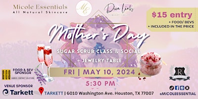 Imagen principal de Mother's Day Sugar Scrub + Permanent Jewelry Class and Social