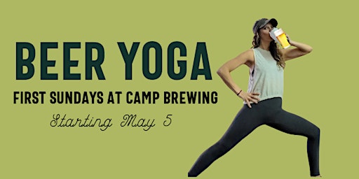 Imagem principal do evento Beer yoga at CAMP Brewing