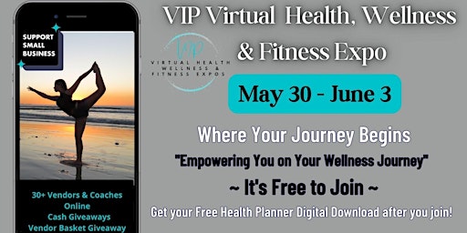 Imagem principal do evento VIP Virtual Health, Wellness & Fitness Expo