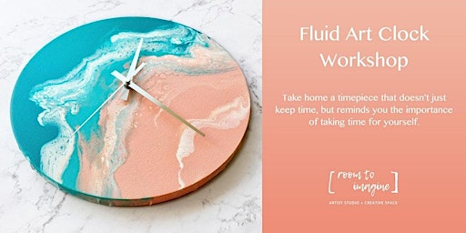 Fluid Art Clock Workshop with Room To Imagine  primärbild