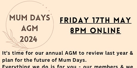 Mum Days AGM 2024
