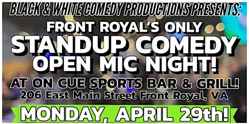 Standup Comedy Open Mic Night! & The Birthday Roast of Ace Jackson! primary image