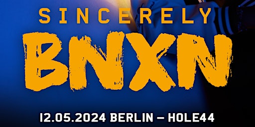 Immagine principale di BNXN fka BUJU live in Berlin 
