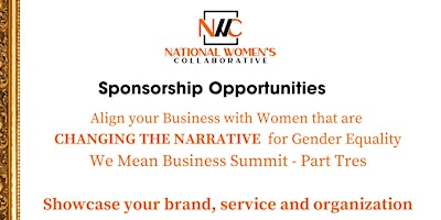 Imagem principal de We Mean Business Summit - Part Tres Sponsorship