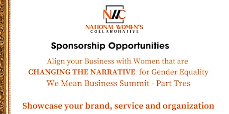 We Mean Business Summit - Part Tres Sponsorship