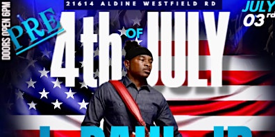 Primaire afbeelding van PRE- 4TH OF JULY PARTY FEAT J. PAUL & THE ZYDECO NUBREEDS