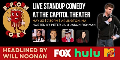 Imagem principal do evento Popcorn Comedy with Will Noonan (FOX, Hulu)