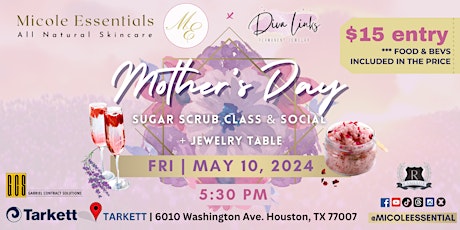Mother's Day Sugar Scrub Class & Social + Permanent Jewelry