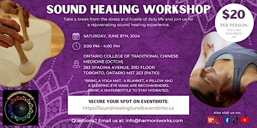 Imagem principal do evento Sound Healing Workshop for Groups on a Patio