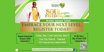 Soul Freedom Tour  with Brother Ishmael Tetteh primary image