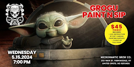 Grogu (Baby Yoda)  - Paint N Sip