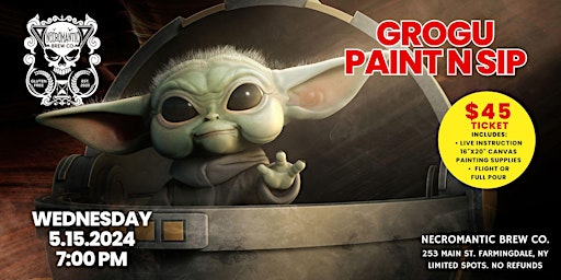 Image principale de Grogu (Baby Yoda)  - Paint N Sip