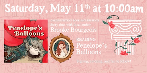 Primaire afbeelding van Morning Story Time with the Author: Penelope's Balloons
