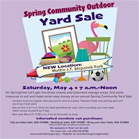 Imagem principal do evento Spring Community Outdoor Yard Sale