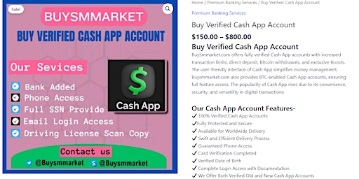 Imagen principal de Buy Verified Cash App Account(R)