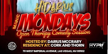 HIDARIUS Monday's Comedy Residency