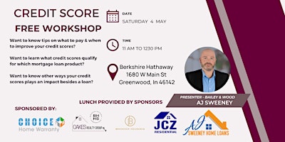How to improve your Credit Score and Why. - FREE Public workshop primary image