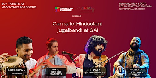 Imagem principal do evento Carnatic-Hindustani Jugalbandi at SAI
