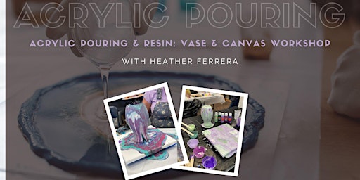 Imagem principal de Acrylic Pouring & Resin: Vase & Canvas Workshop