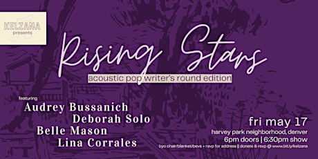 Kelzana Presents... Rising Stars: Acoustic Pop Writer's Round Edition