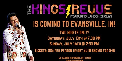 Primaire afbeelding van The King's Revue- Elvis Tribute Show