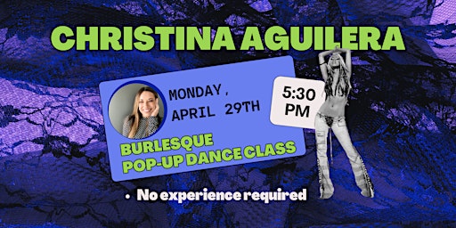 Imagem principal do evento Christina Aguilera Burlesque Jazz Funk Fusion Class