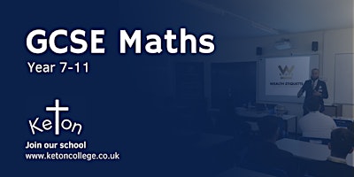 Imagem principal do evento GCSE Maths (Year 7-11)
