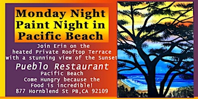 Immagine principale di Paint Night in Pacific Beach with Erin 