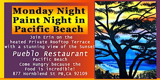 Imagem principal de Paint Night in Pacific Beach with Erin