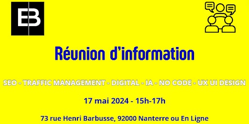 Imagem principal do evento Réunion d'information