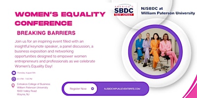Imagem principal de Women’s Equality Conference: Breaking Barriers in the Workplace