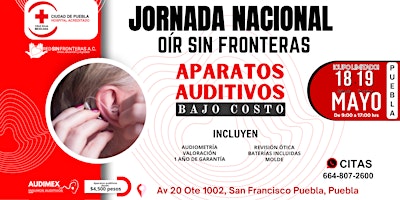 JORNADA  AUDITIVA   "OÍR SIN FRONTERAS" en PUEBLA primary image