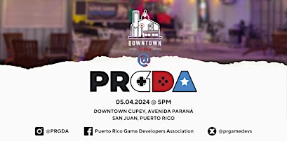 Imagem principal do evento PRGDA Community Hangout @ Downtown Cupey!