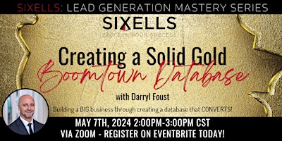 Imagen principal de Creating a Solid Gold Boomtown Database: SIXELLS Training (Members Only)