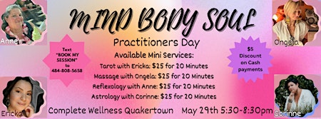 Mind Body Soul Practitioners Day @ Complete Wellness primary image