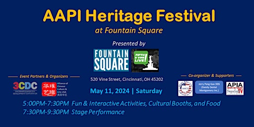 Image principale de AAPI Heritage Festival 2024 at Fountain Square