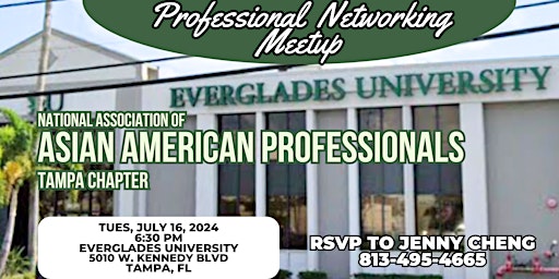 Tampa Asian American Professionals July Networking Meetup primary image