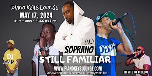 Still Familiar Ft. Tao Soprano  from Dru Hill  @ Piano Keys Lounge May 17 primary image